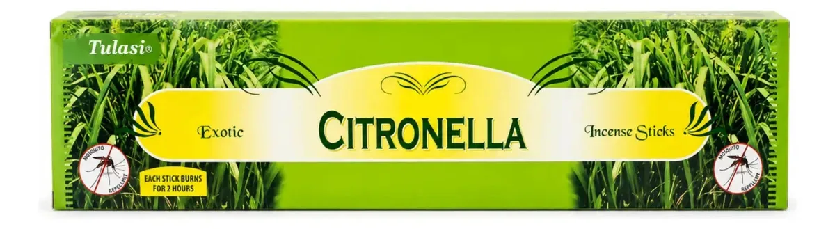 Incensos Tulasi Citronella Repelente 6 Caixas C 5 Varetas