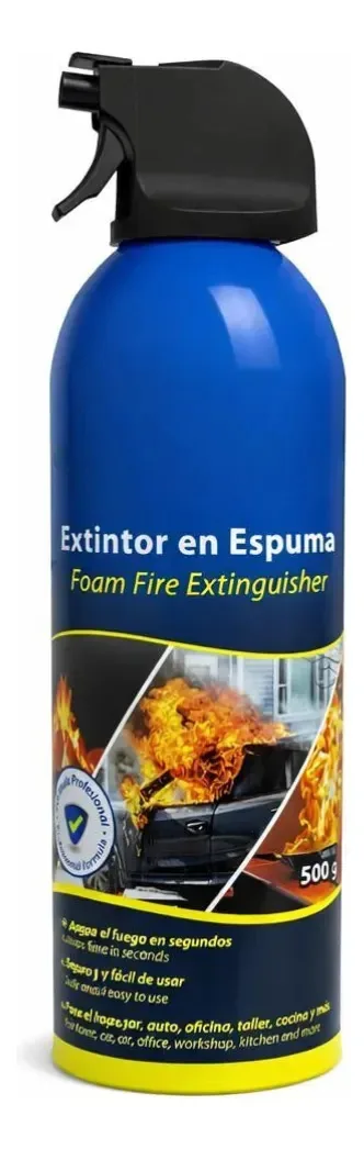 Extintor de incêndio de espuma de 500g para extinção doméstica automática