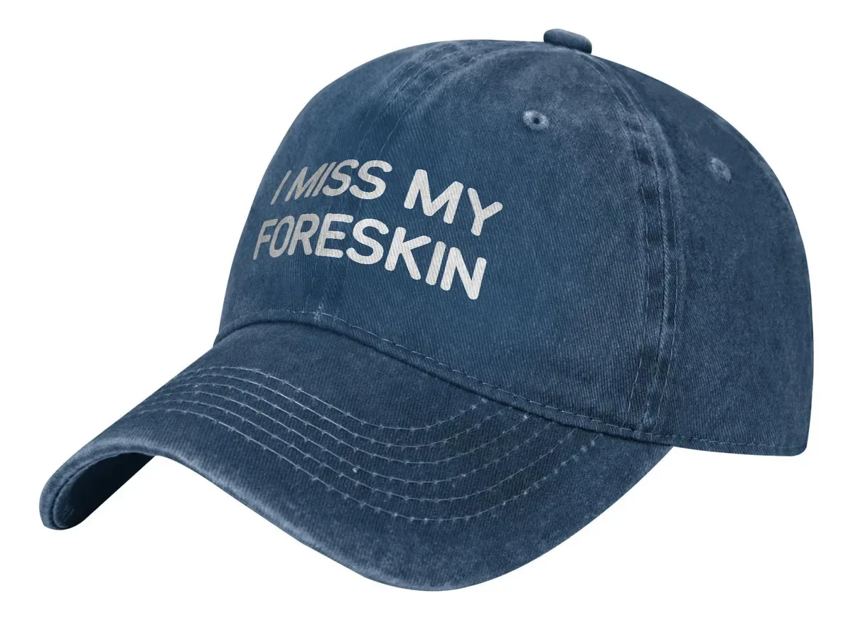 Bonés de beisebol I Miss My Foreskin, vintage, cor 8, tamanho único