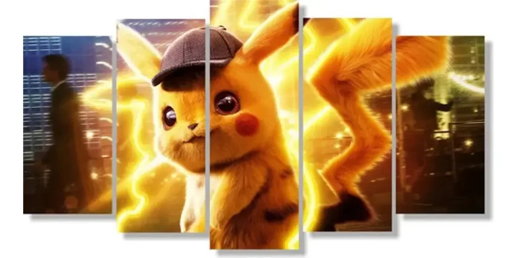 Quadro Decorativo 5 Pikachu Pokémon