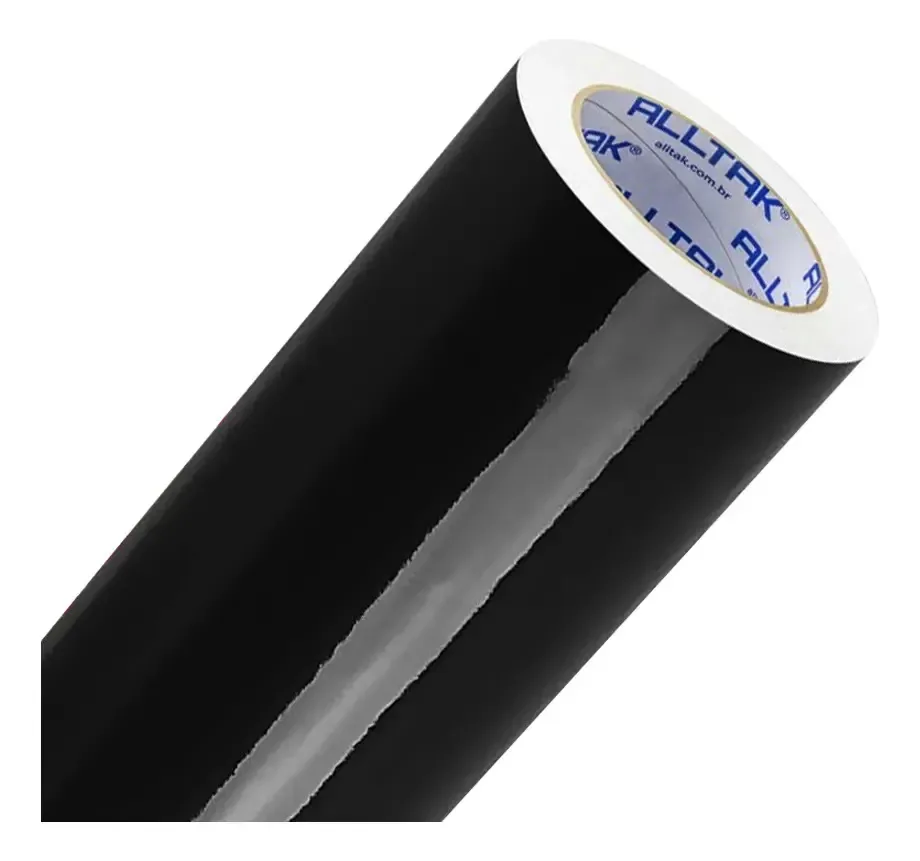 Adesivo Vinil Alltak Papel Parede Premium Preto Brilho Preto Brilho