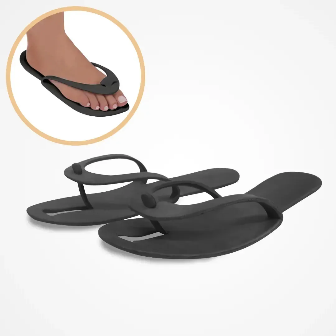 Chinelo Descartável Manicure Pedicure Hotel Em Eva 200 Pares Cor Preto Tamanho 43
