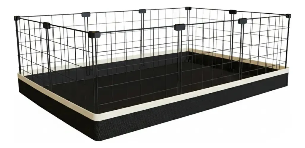Cercado Porquinho Da Índia 60x90x30cm Preto Com Lona