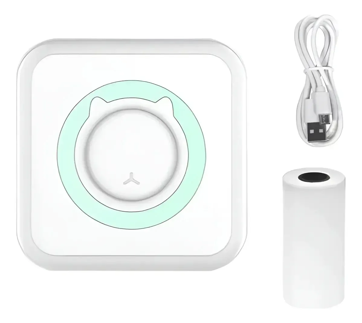 Mini impressora térmica instantânea azul
