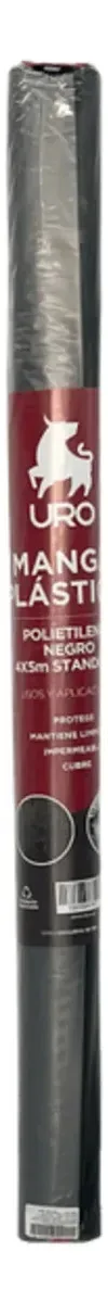 Plástico de chuva preto de nylon de polietileno 4x5mts (20m2)