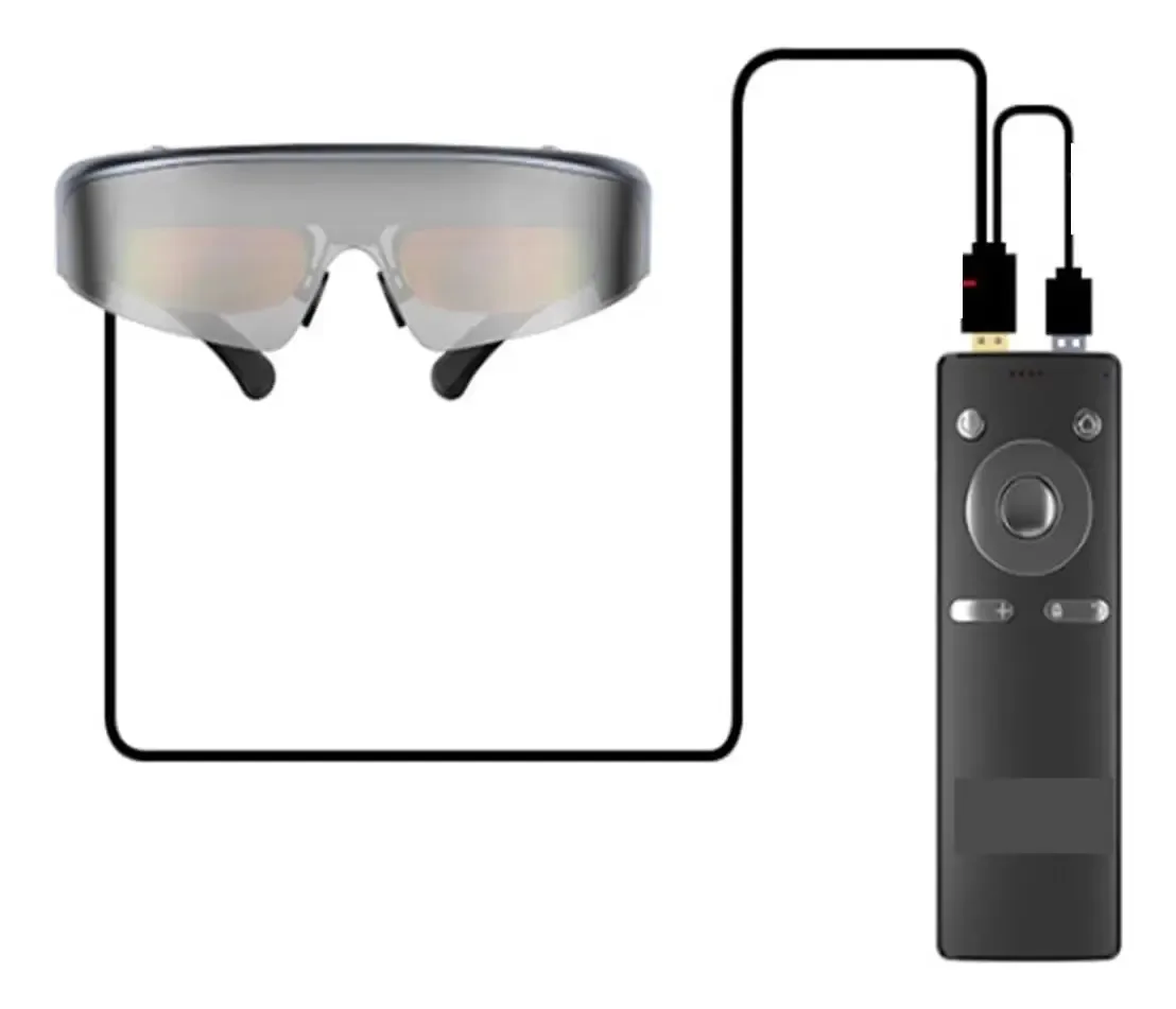 Capacete de realidade virtual 3D Qdvophza, óculos VR, óculos 3D compatíveis com fones de ouvido VR para miopia 0-500 para celular (cor: v20 com controlador)