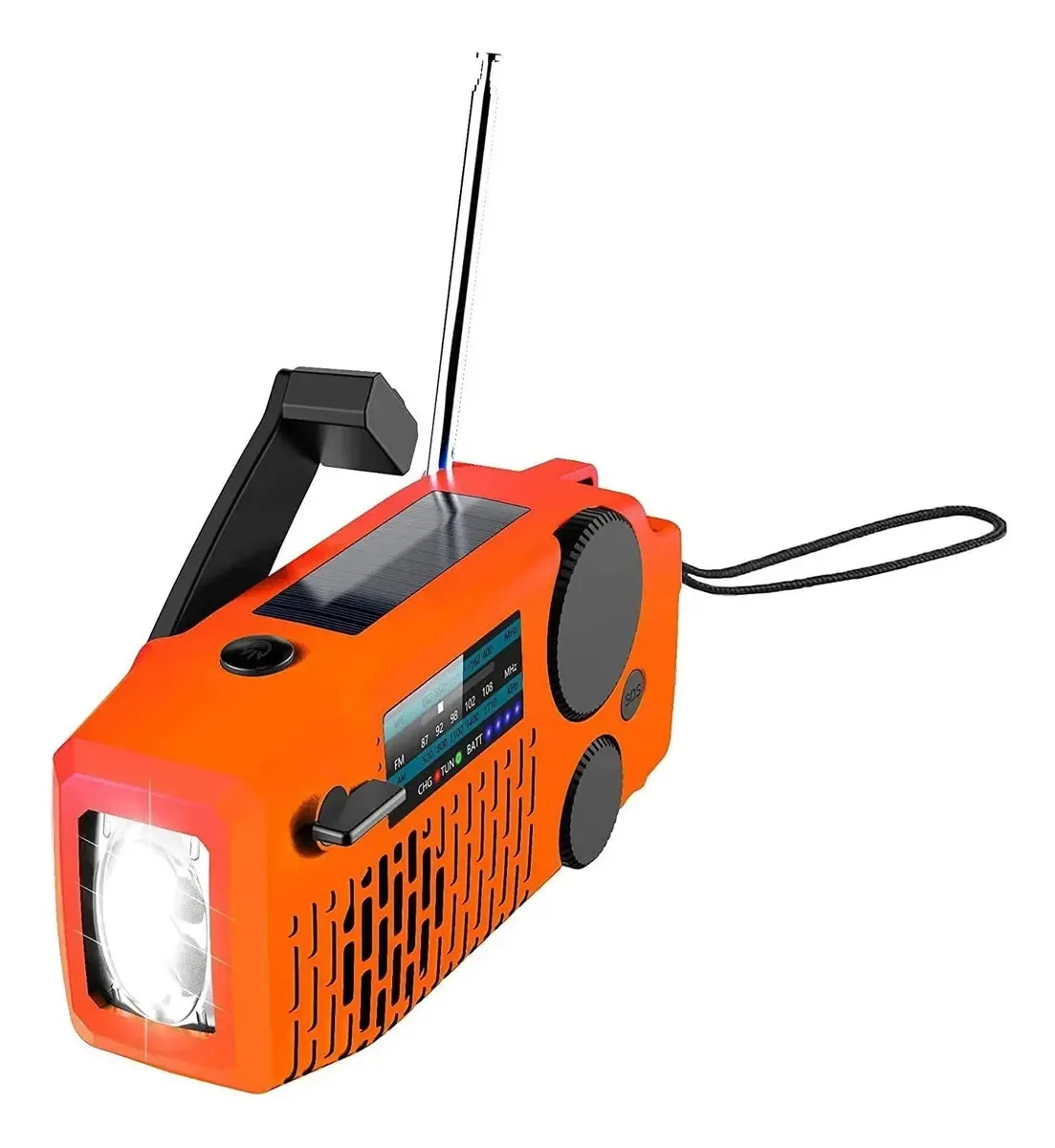 Rádio DAB de bolso pessoal Gienex, rádio solar de emergência, rádio portátil com manivela, rádio meteorológico para emergências domésticas e externas