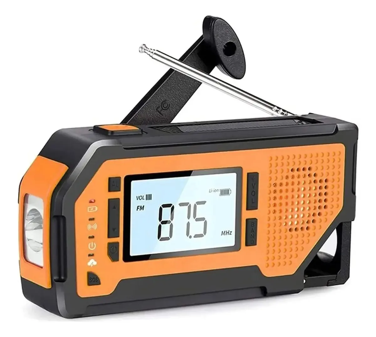 Rádio digital Wi-Fi na Internet Gienex, rádio de emergência, rádio de alerta meteorológico, rádio solar Crank, rádio meteorológico AM/FM/NOAA