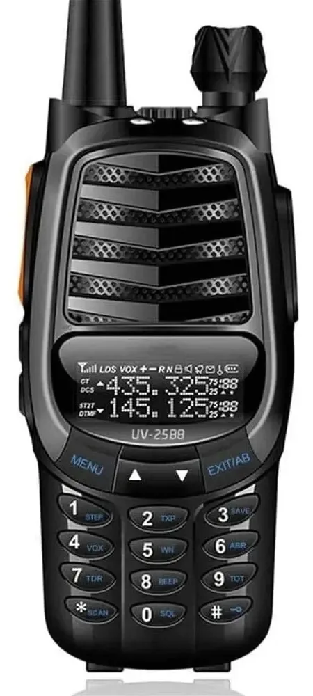 Walkie-talkies de longo alcance Dulasp para adultos, rádio bidirecional recarregável, interfone walkie-talkies, interfone portátil UV de segmento duplo para uso externo, à prova de walkie