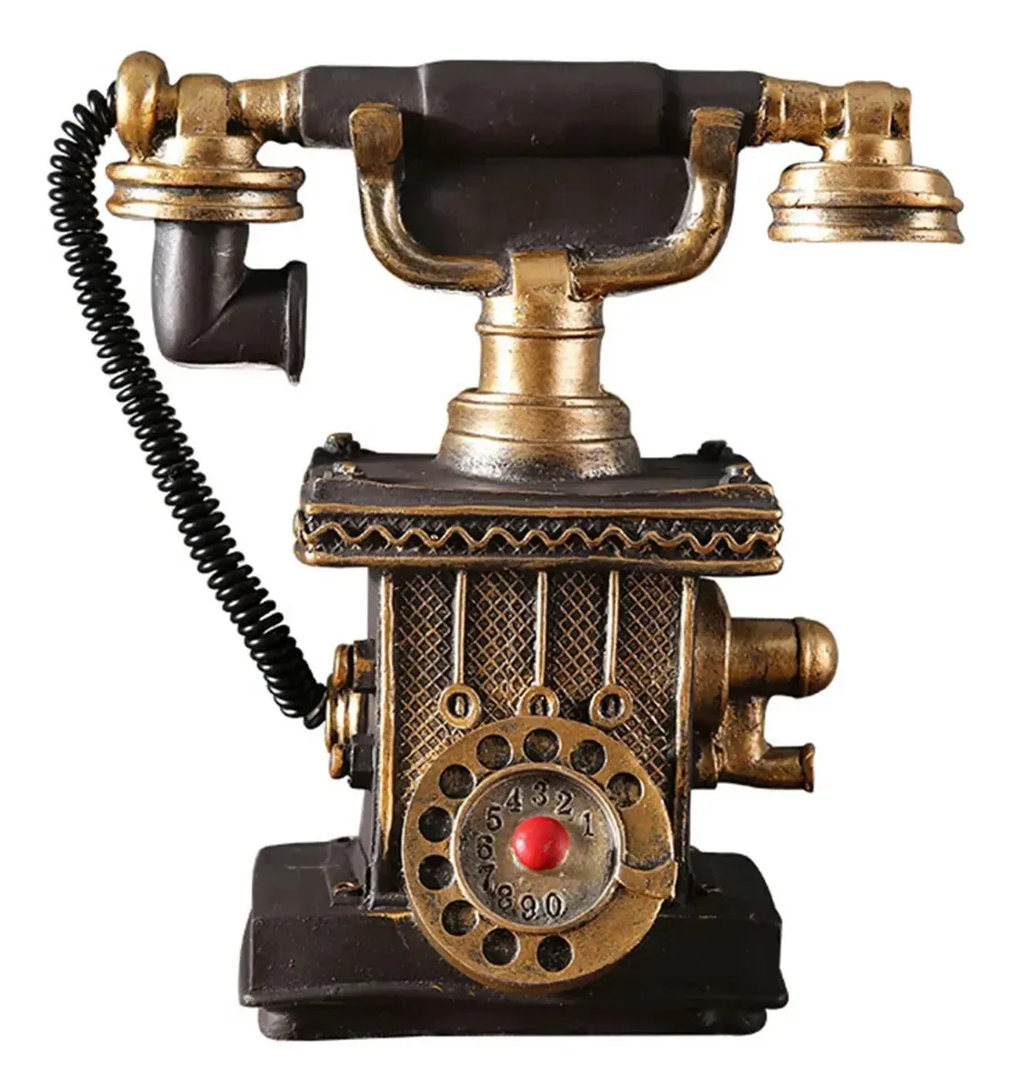 Telefone de estilo europeu Uwerebfm Telefone fixo decorativo vintage retrô adequado para escritório doméstico, cafeteria e bar