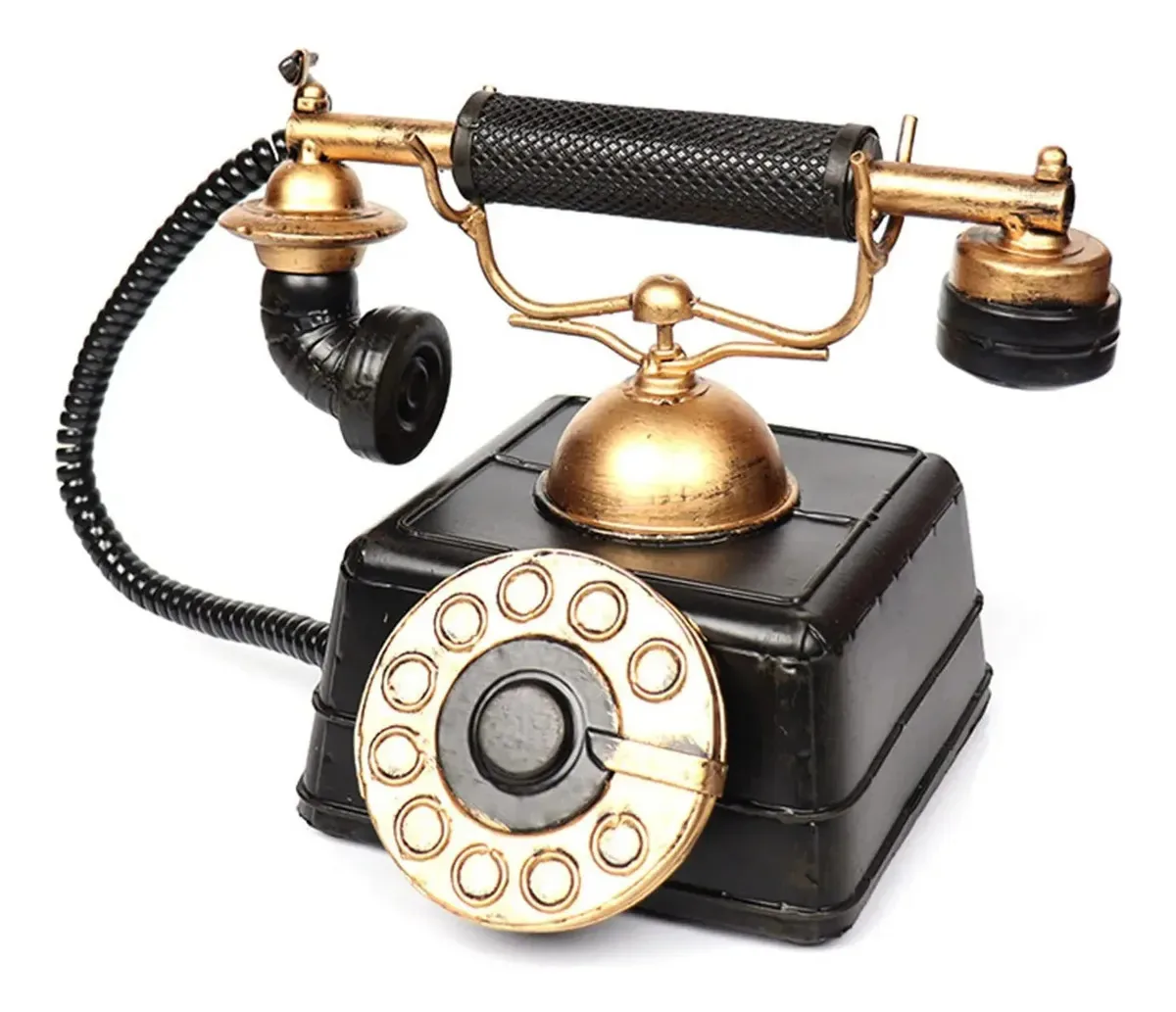 Telefone fixo retrô Uwerebfm, decoração vintage antiga, moda antiga, decoração clássica, telefone, acessórios fotográficos para