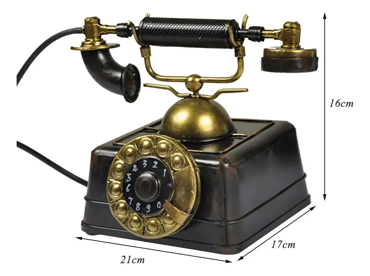 Modelo de telefone vintage Uwerebfm, decoração de prateleira, antiquário criativo, telefone antigo decorativo, artesanato, decoração de mesa retrô para casa