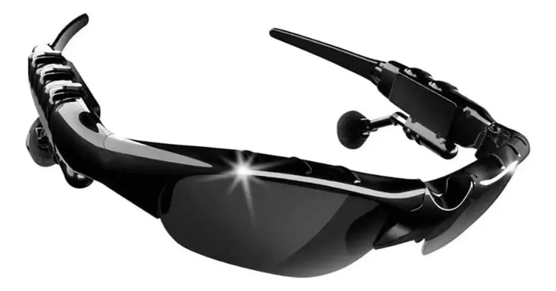 Óculos de sol Bluetooth sem fio Smsom, óculos inteligentes, óculos de sol de áudio inteligentes e óculos de conectividade Bluetooth para dirigir, caminhar, pescar e viajar (pretos)