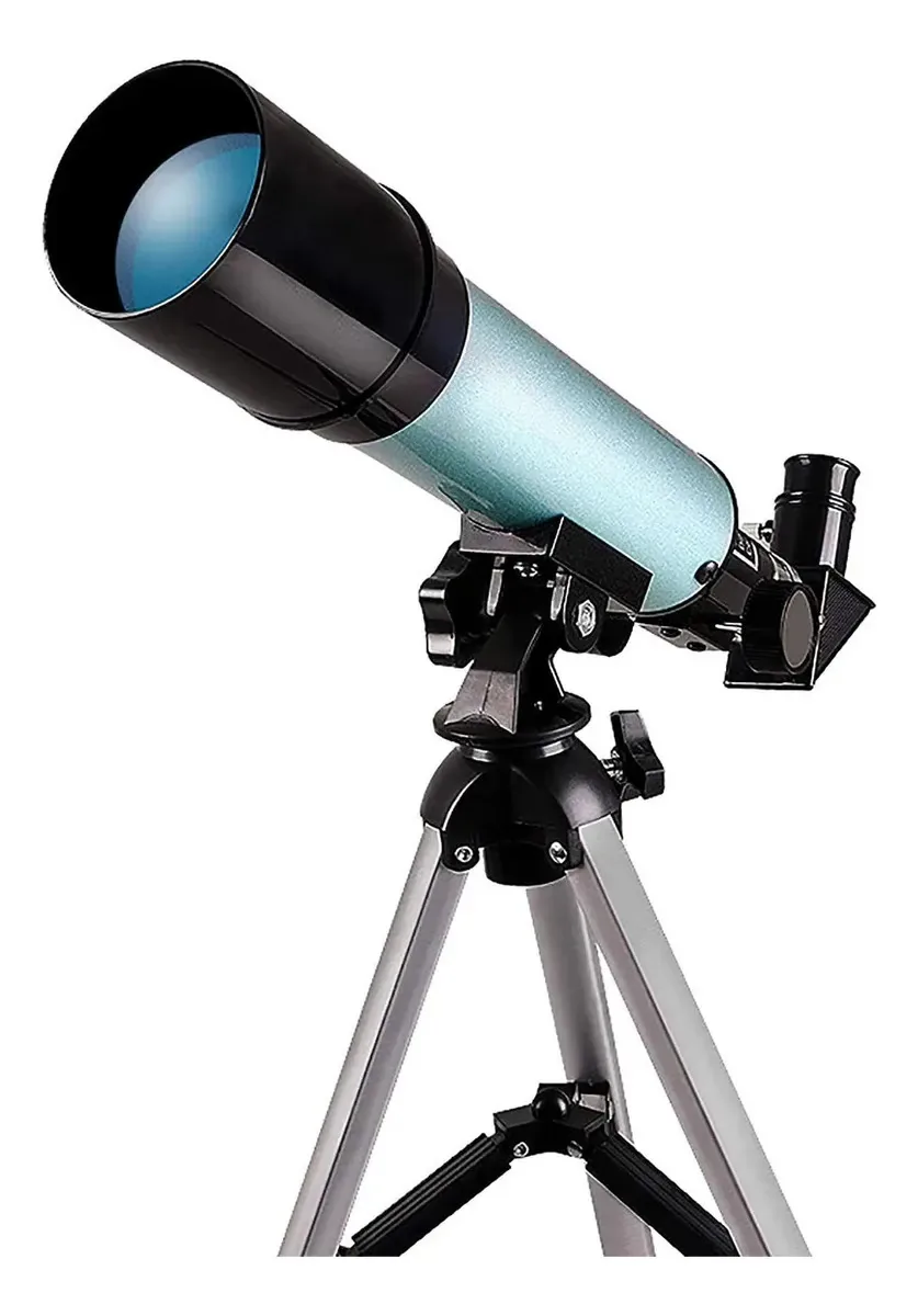 Telescópio astronômico Yaosher, telescópios astronômicos monoculares refratores HD de 50 mm, com Starfinder e espelho Zenith de 90°, para crianças