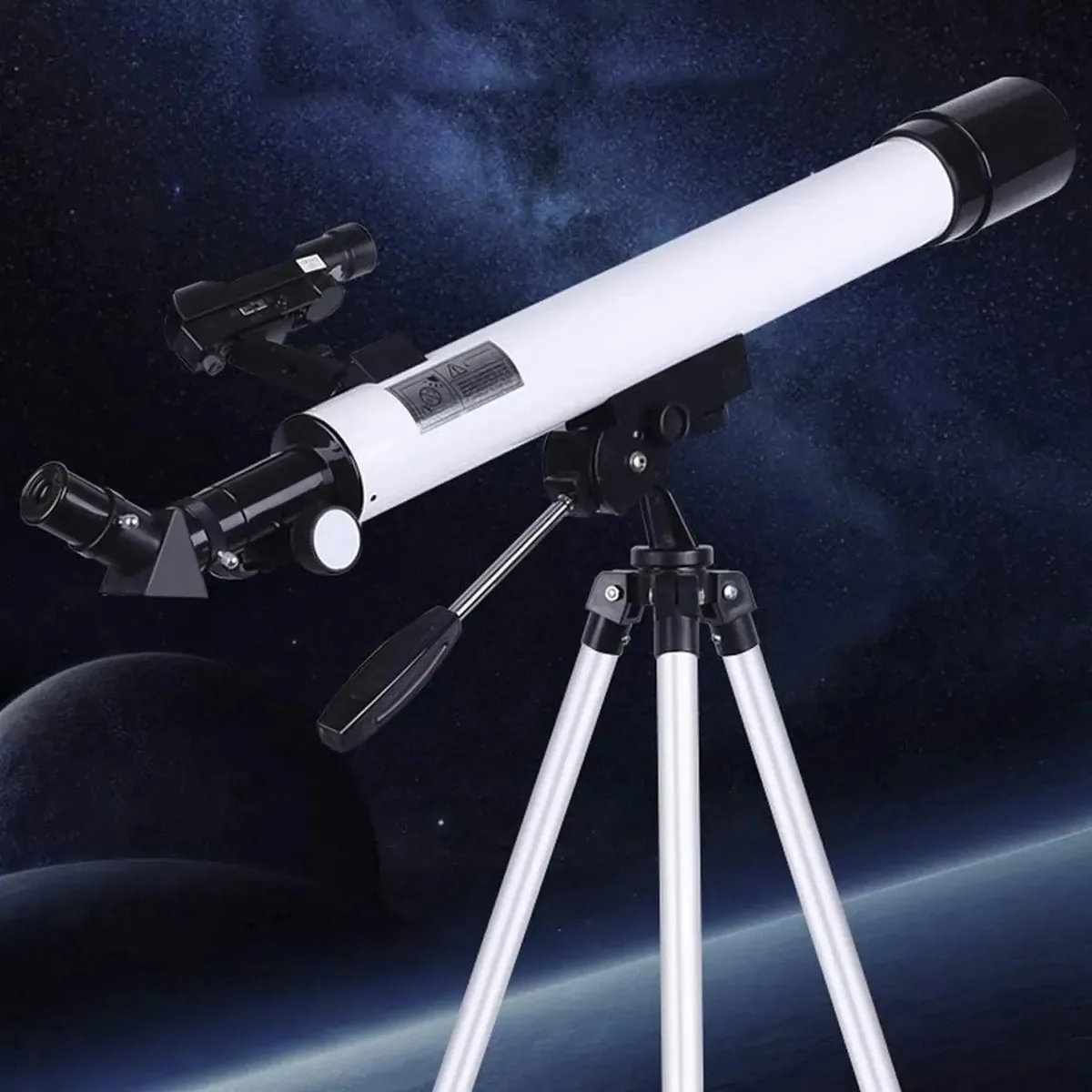 Telescópio Yaosher, telescópio refrator portátil, grande telescópio astronômico para crianças explorarem o espaço lunar, telescópios de abertura de 50 mm para astronomia