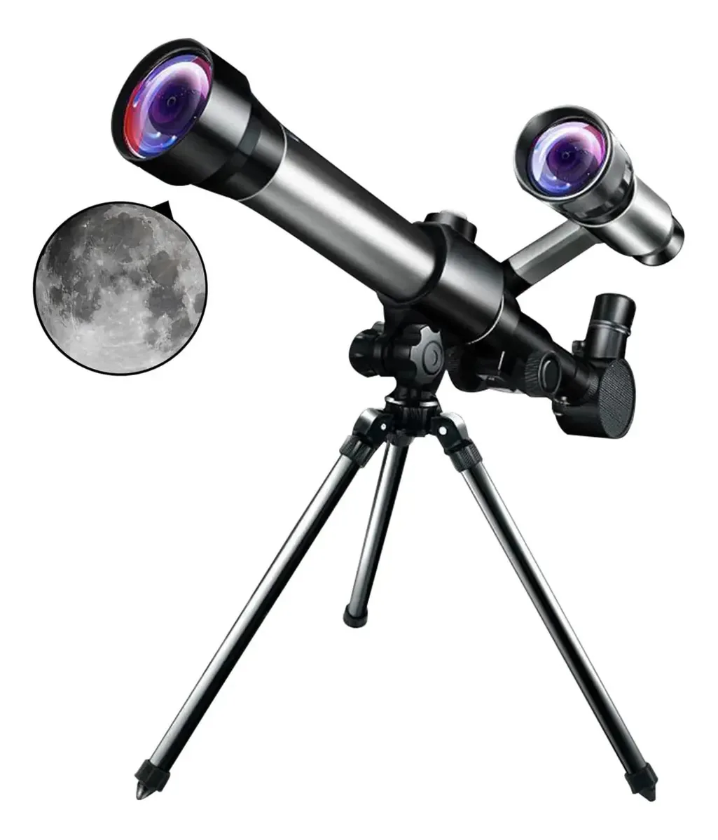 Telescópio Yaosher para adultos e crianças, telescópios de abertura de 50 mm para iniciantes em astronomia, telescópio de viagem portátil, telescópio astronômico para crianças e adultos