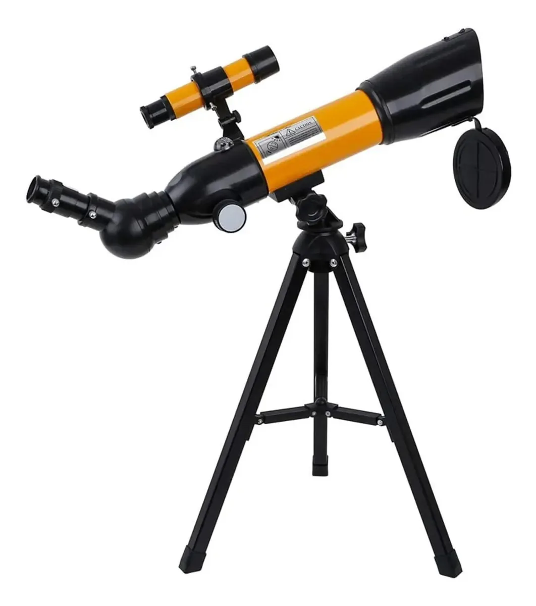 Telescópio Yaosher, telescópios para adultos, telescópio portátil, suporte para telefone e tripé com oculares, telescópio refrator, explorando a lua e os planetas