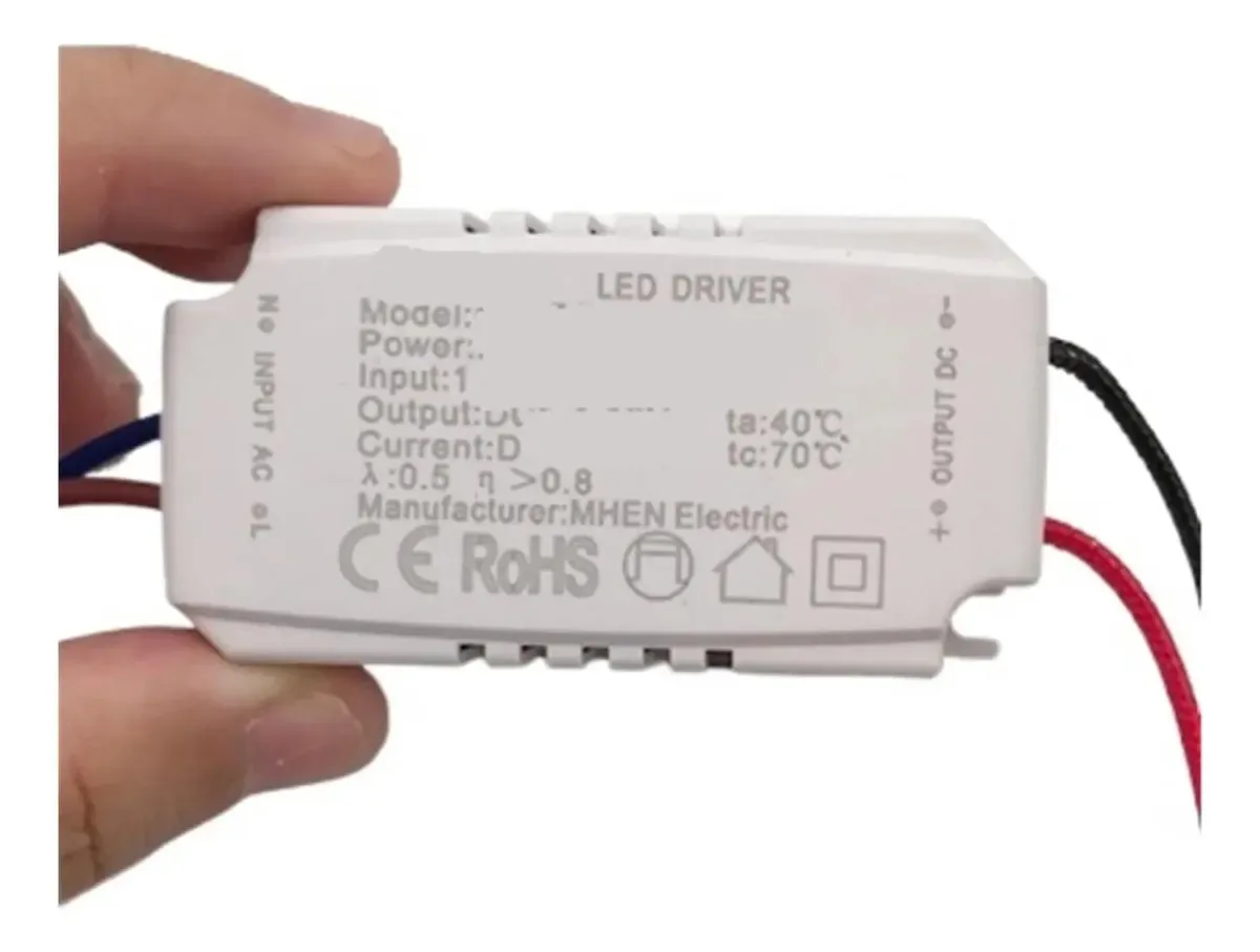 Lâmpada LED édica, fonte de alimentação de corrente constante, controlador de transformador de lastro Mhen 12w18w24w (cor: 1801 24w)