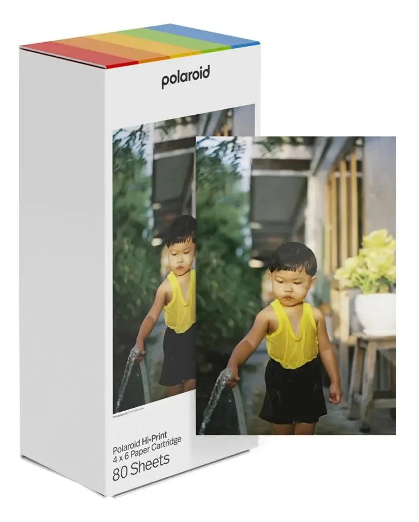 Cartucho Papel Fotográfico Polaroid Hi-print 4x6 - 80 Fotos Branco