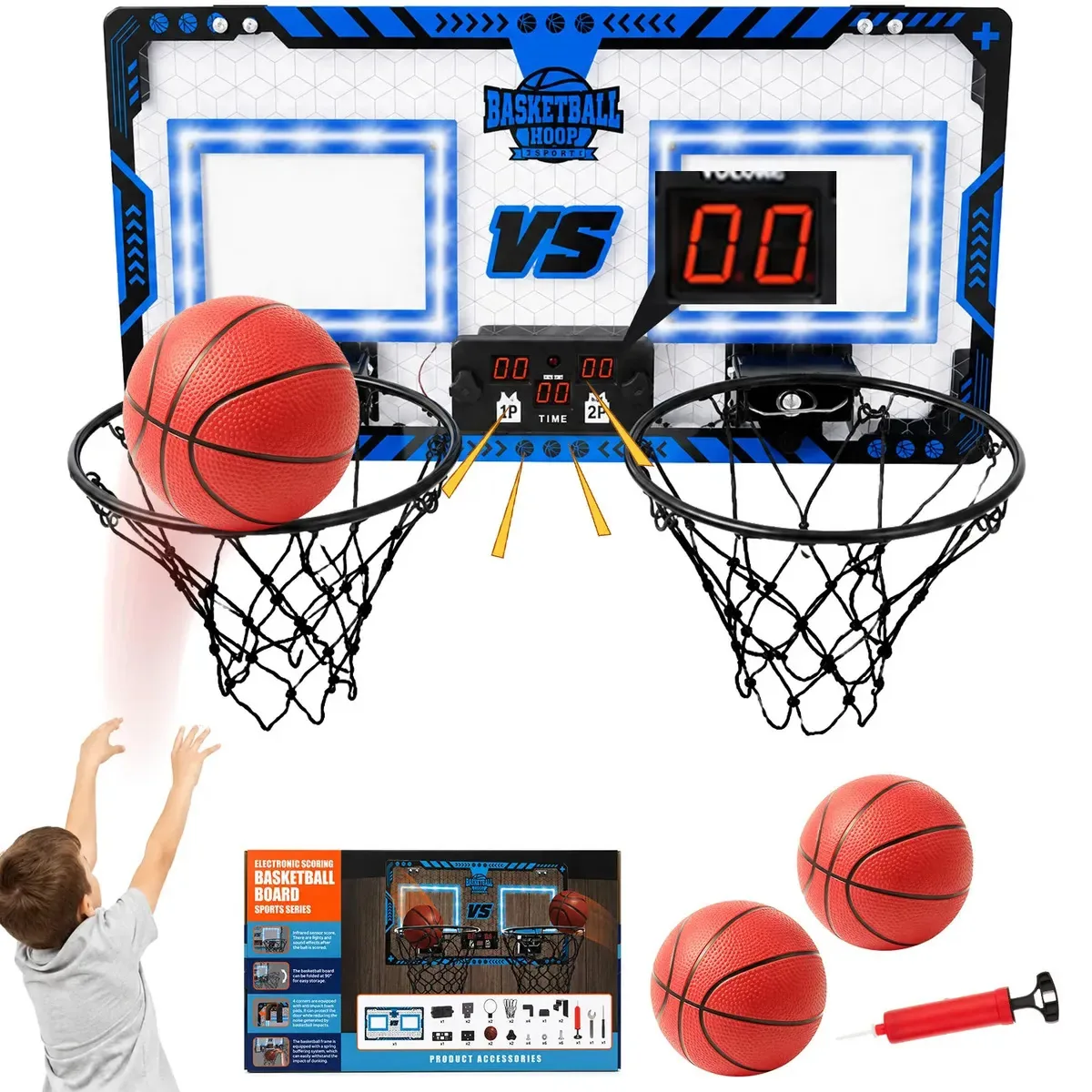 Lictin Cesta de basquete para dois jogadores