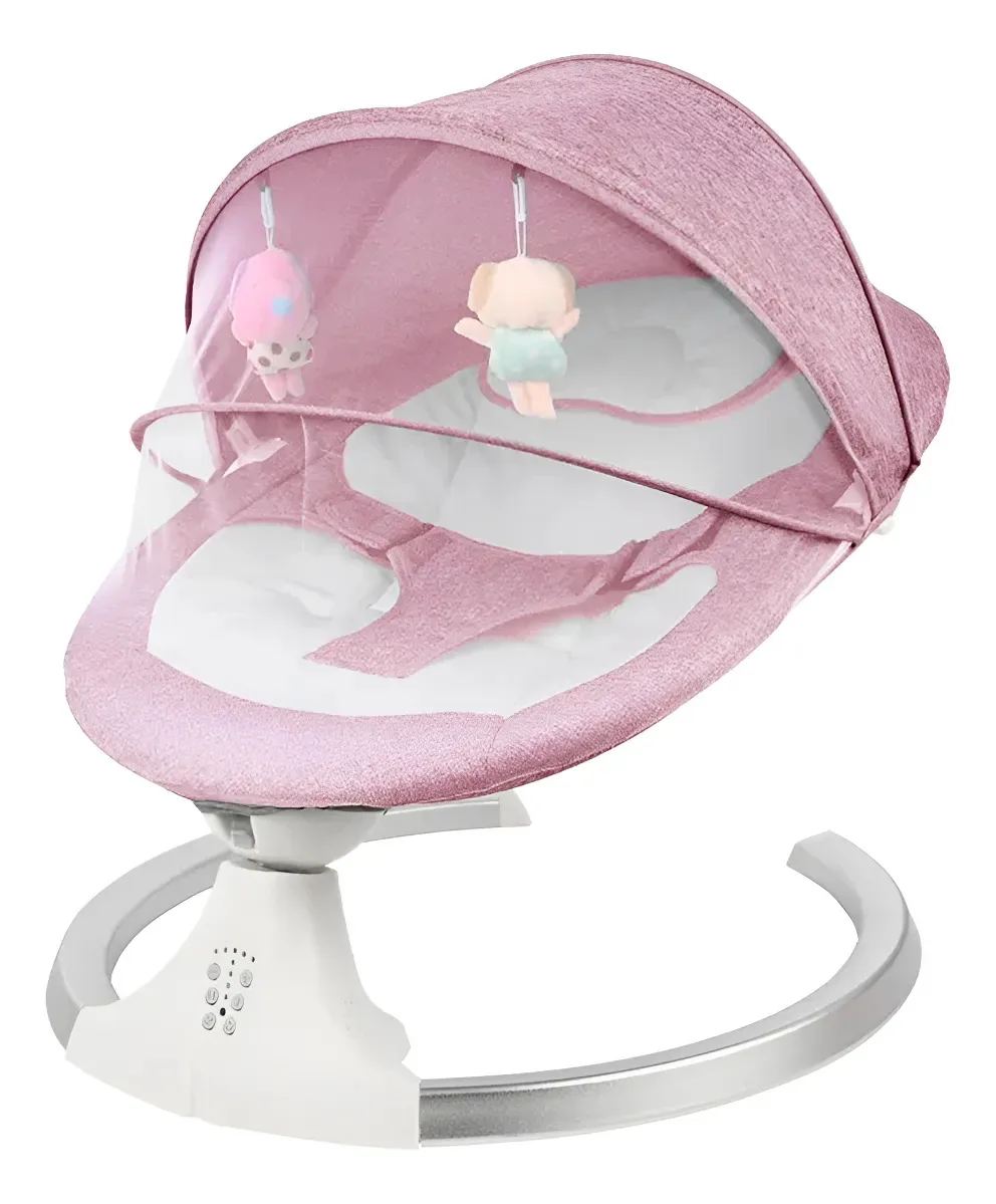 Cadeira de balanço elétrica inteligente multifuncional rosa rosa Cadeira de balanço inteligente rosa