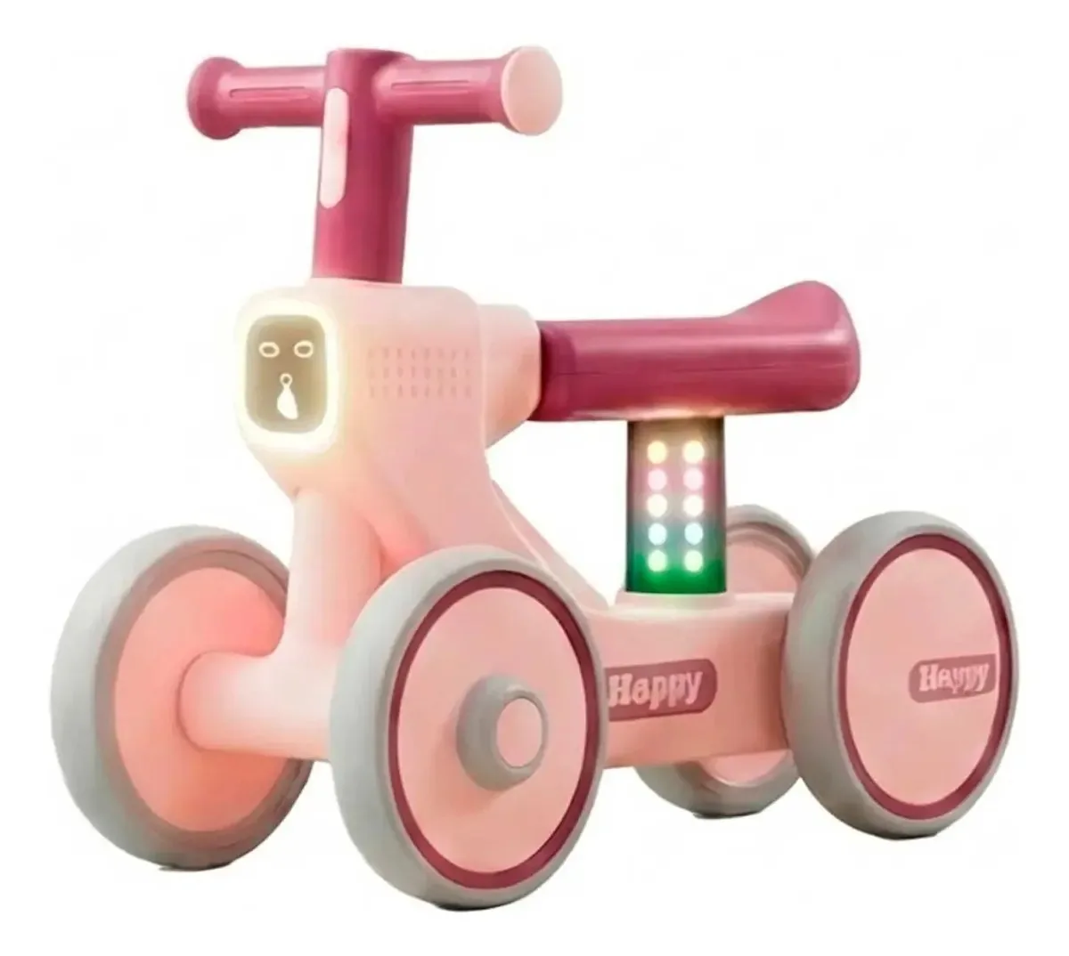 Luzes e som de raquete de bicicleta Baby Learning - rosa