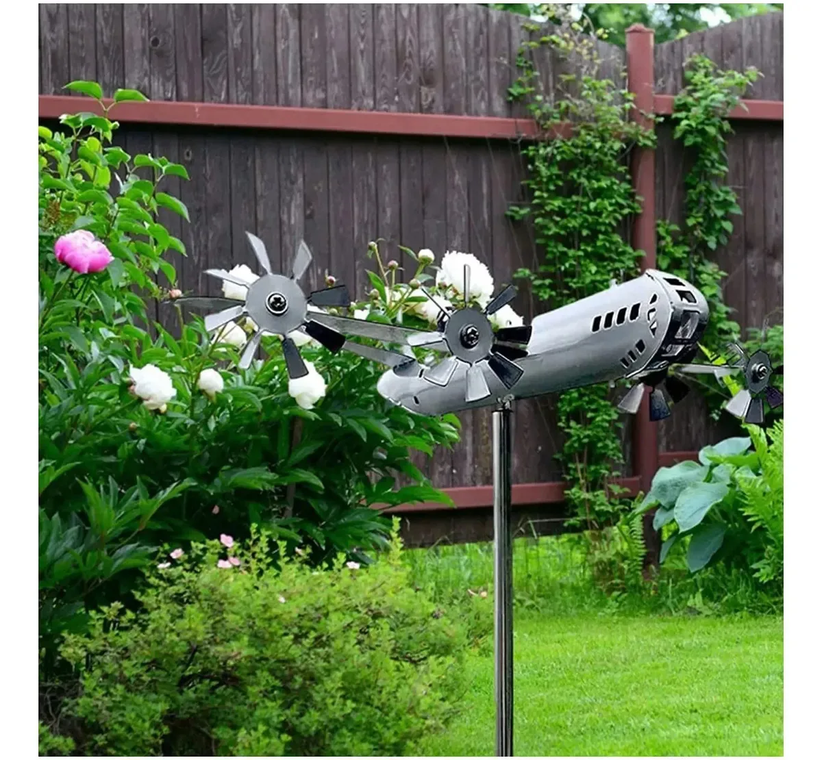 Aparelhadores de vento de avião Bienka B-29 Super Fortress, decoração de moinho de vento ao ar livre, girador elétrico, para decoração de pátio e jardim