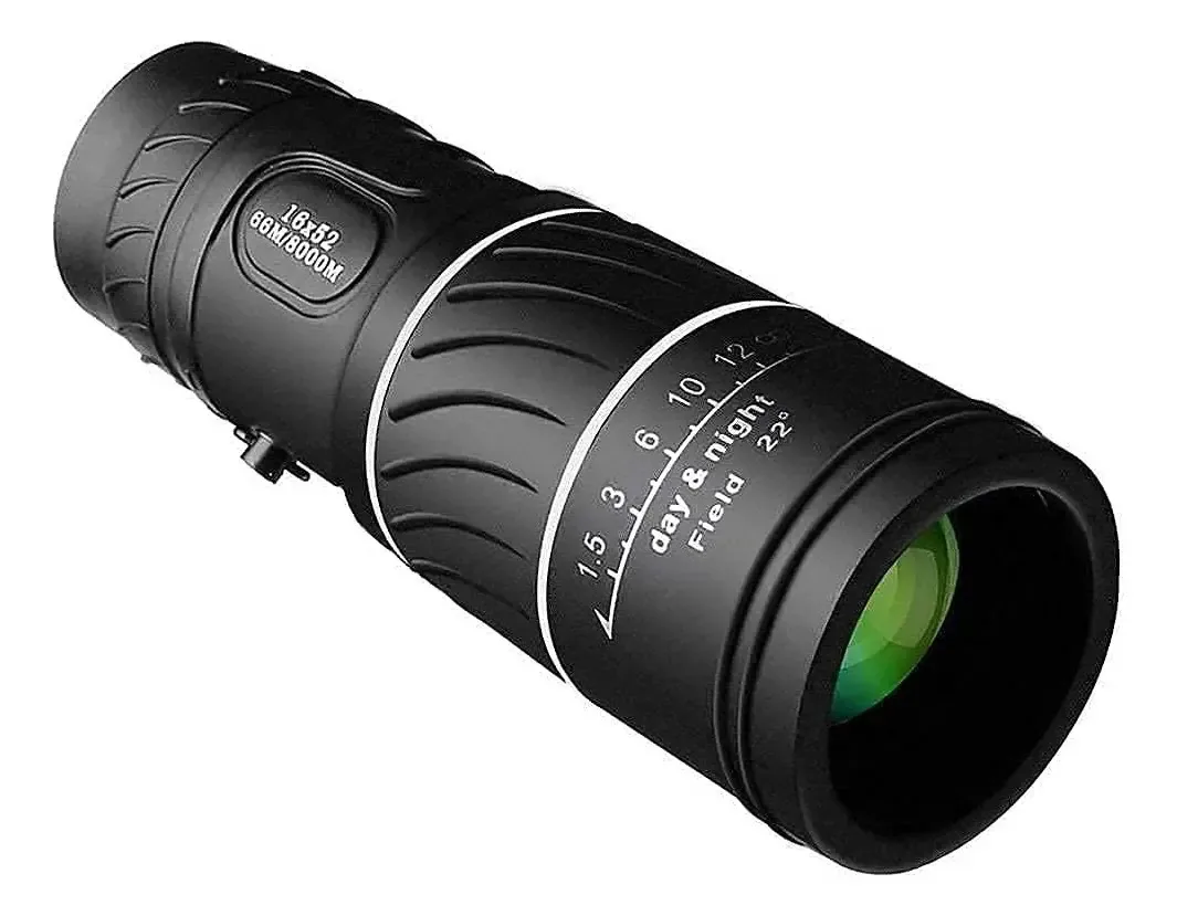 Telescópio Hig, monóculos para adultos - telescópios de prisma Bak4 de definição, monóculos de 16 × 52 HD para adultos, monóculos de zoom muito adequados para observação de pássaros e acampamentos