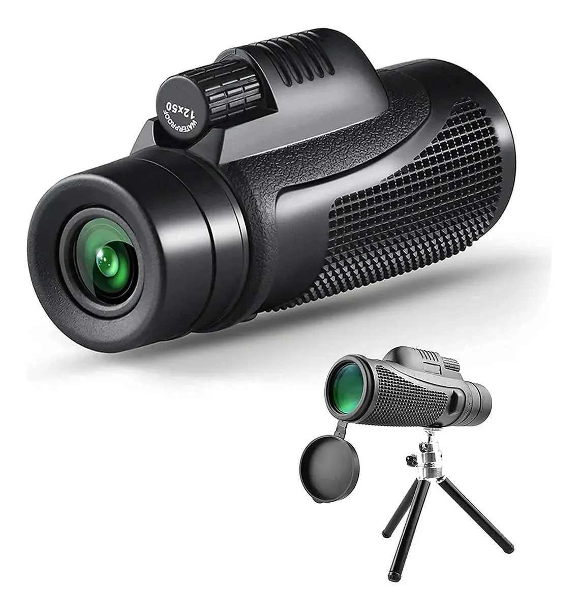 Telescópio monocular para celular com visão noturna, monóculos para adultos, telescópio monocular de alta potência com suporte para smartphone e tripé Little Surprise