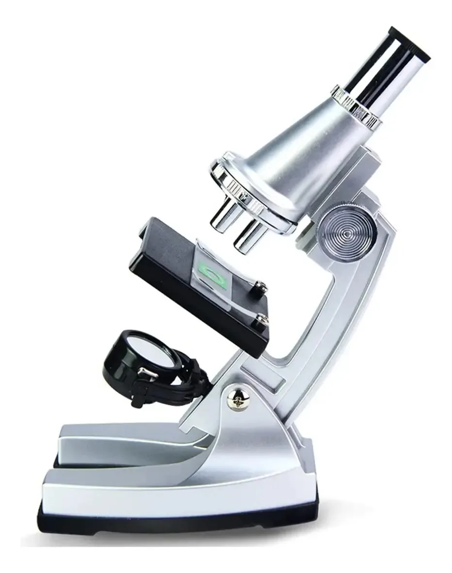 Kit de acessórios para microscópio assoreado Câmera de preparação de slides Ampliação óptica 100x 200x 300x Microscópio Biológico Monocular Acessórios de Microscópio Biológico para Crianças