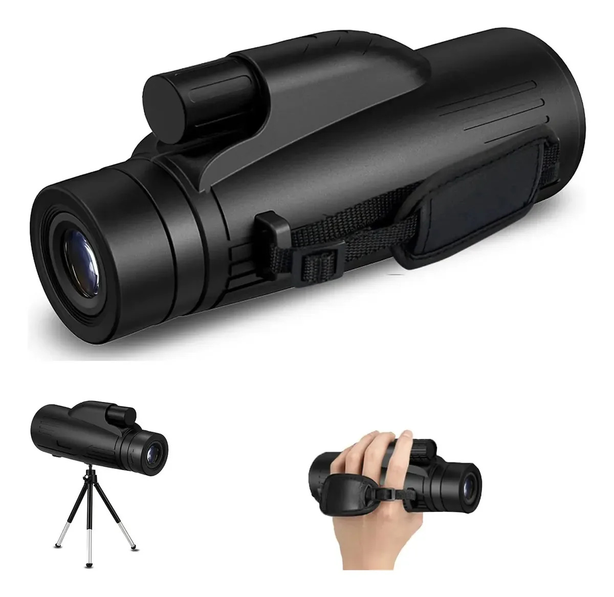 Telescópio monocular Zxxdsghus Os monóculos de alta potência 12x50 são compactos e leves, fáceis de transportar e não perdem um único detalhe a qualquer hora e em qualquer lugar