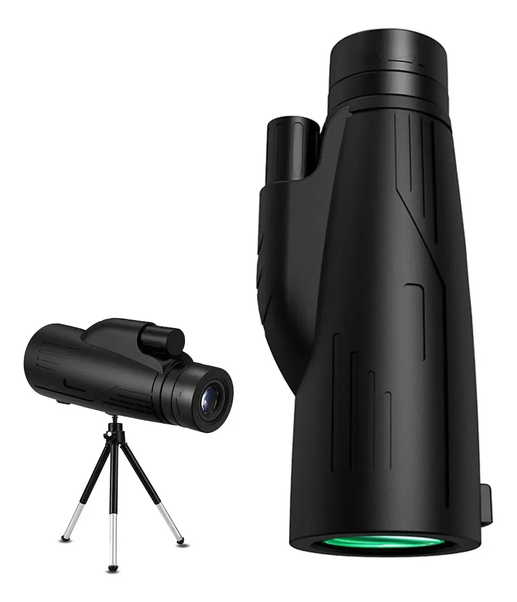 Telescópio monocular HD com smartphone - Monocular de alta potência com adaptador Monóculos leves com prisma Bak-4 e lente Fmc para observação de pássaros, acampamento, caminhada e viagem