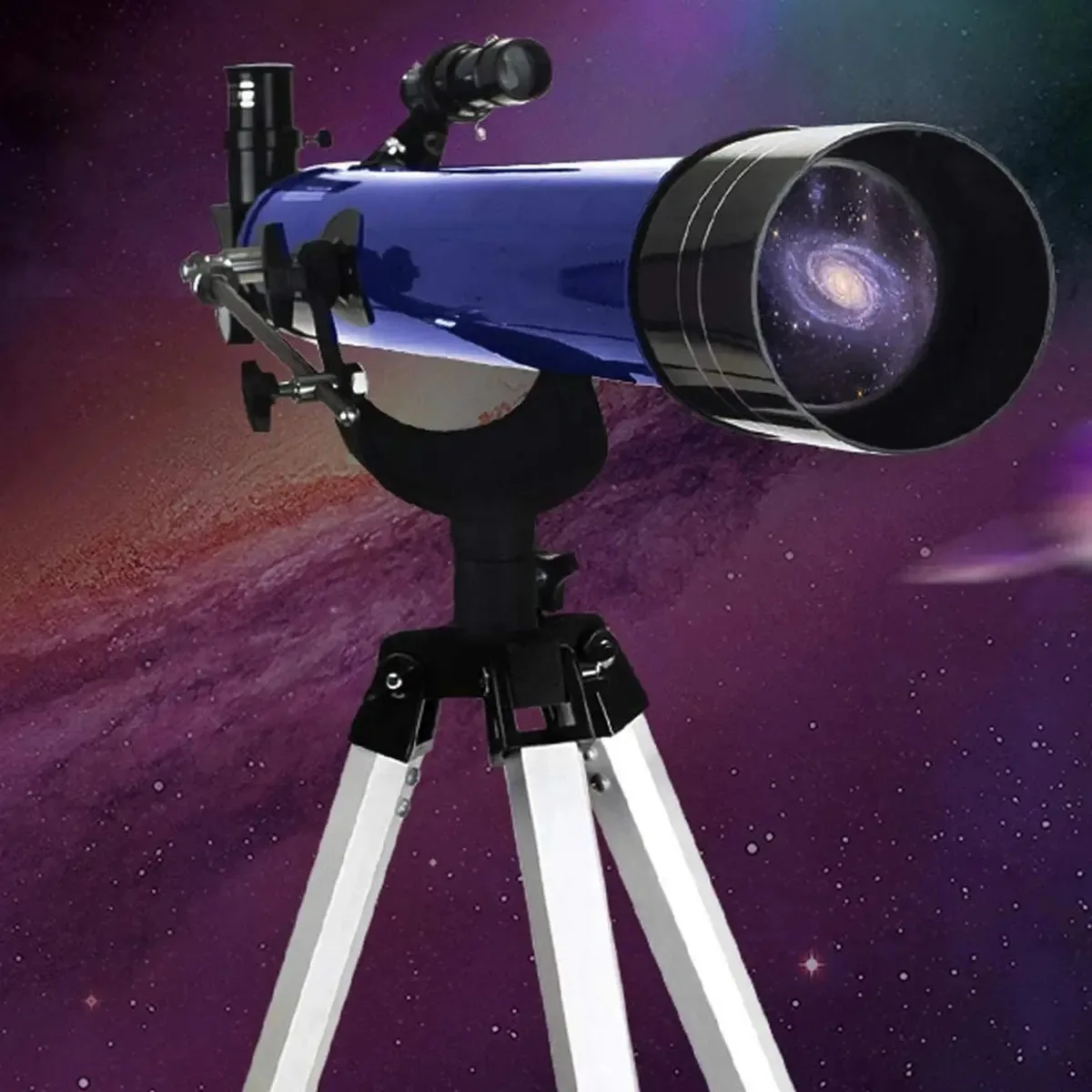 Telescópios de viagem portáteis, telescópios para crianças, telescópios de viagem para crianças, localizador óptico de estrelas cruzadas 5 × 24, telescópio refrator astronômico para adultos...