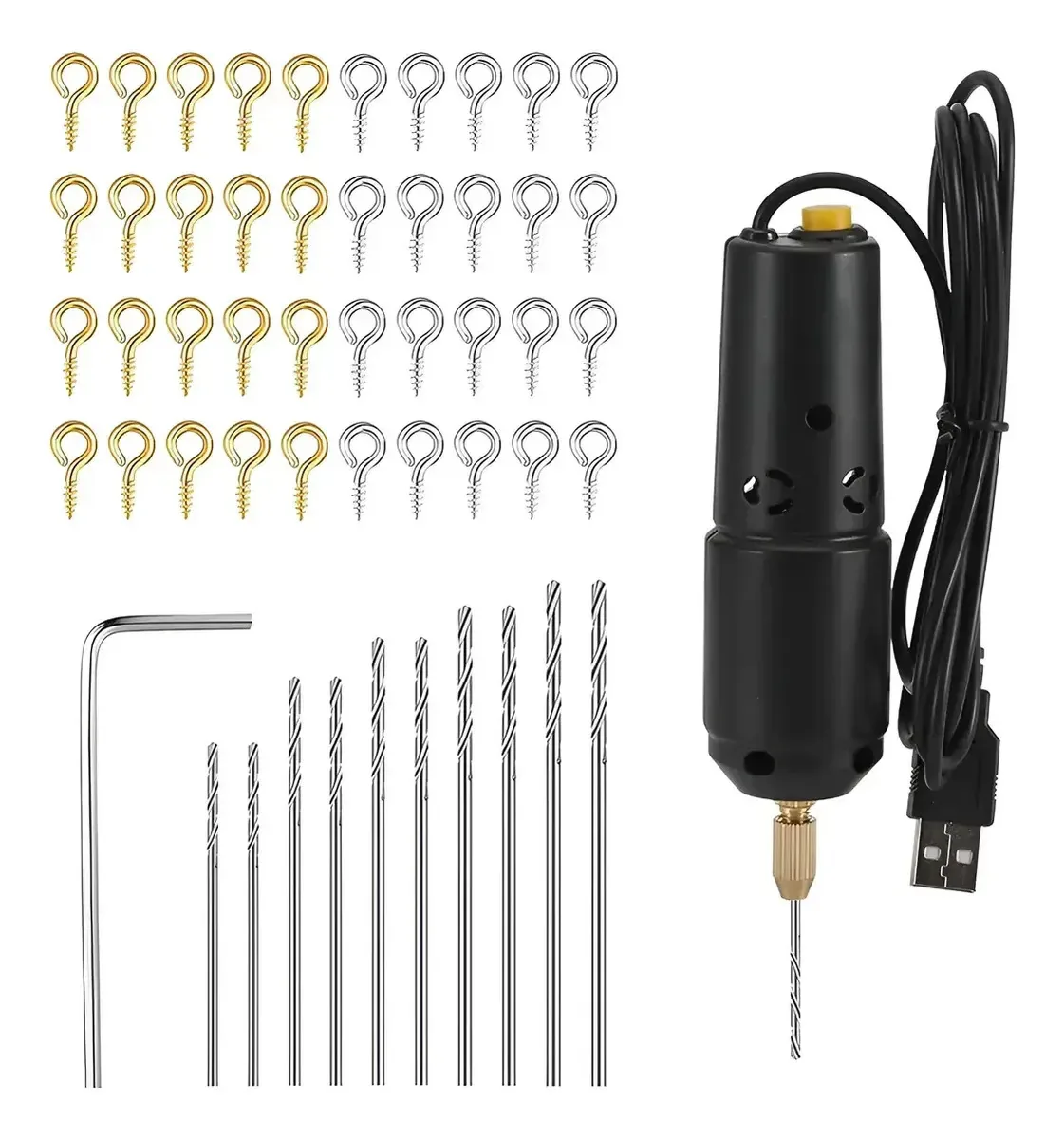 Mini conjunto de furadeiras, furadeira elétrica para joias Black 50