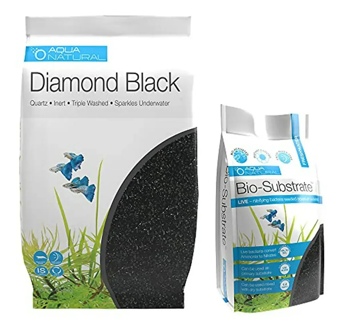 Kit de substrato Aqua Natural, compatível com aquários