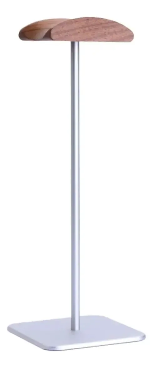 Suporte de fone de ouvido Hkdywtnb Suporte de madeira para fones de ouvido, rack de exibição criativo para fones de ouvido, compatível com fones de ouvido para jogos (prateado+natural)