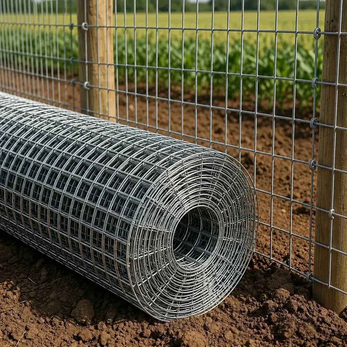 Malha eletrossoldada 50x50mm Cerca tecida galvanizada 1x10m