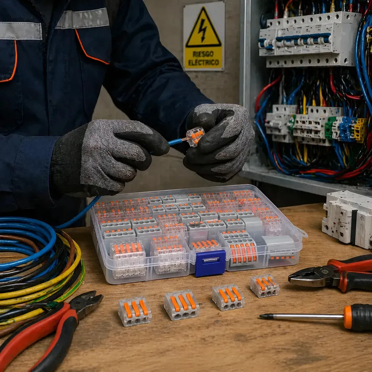 Kit de terminais Quick Splice para cabos de conectores elétricos