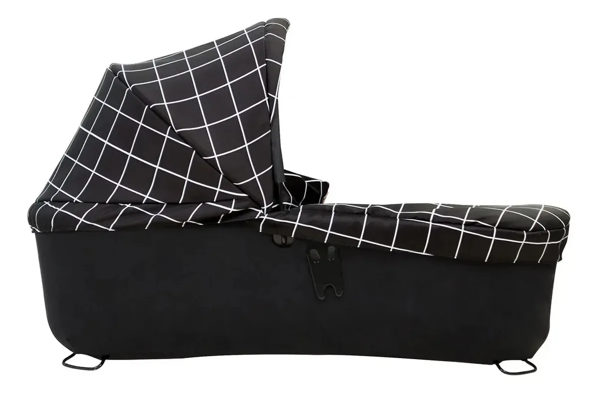 Mountain Buggy Carrycot+ para dueto, grelha, preto/branco