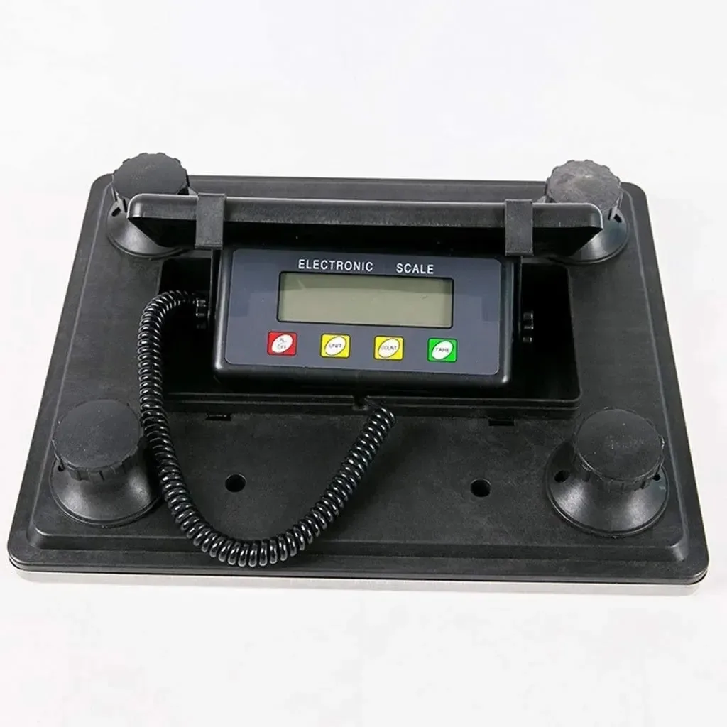 Balanças eletrônicas Daouxiaosp Balanças de pacotes de cartões digitais de aço inoxidável com display externo (cor: prata, tamanho: 200 kg/100 g)