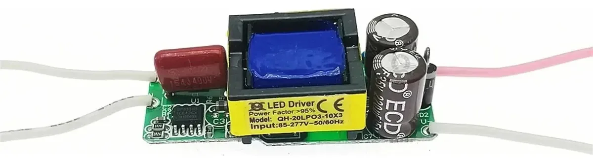 Driver de LED Verahome 5 Isolation 20w AC85-277v DC9-34v 3-10x3w 600mA Fonte de alimentação LED de corrente constante para lâmpada LED