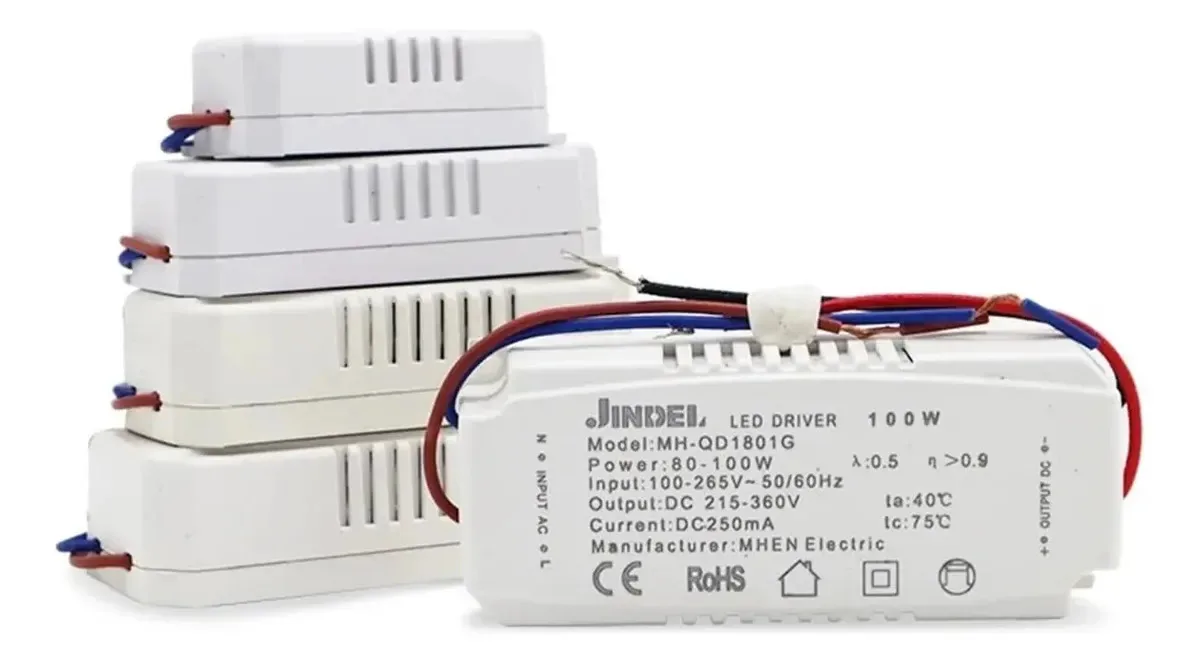 Fontes de alimentação de corrente constante LED Govkyvjs 250mA Controlador de corrente constante AC100-265v 2-5w 4-7w 8-12w 13-18w 19-24w 25-36w 37-54w 55-80w (cor: 25-36w)
