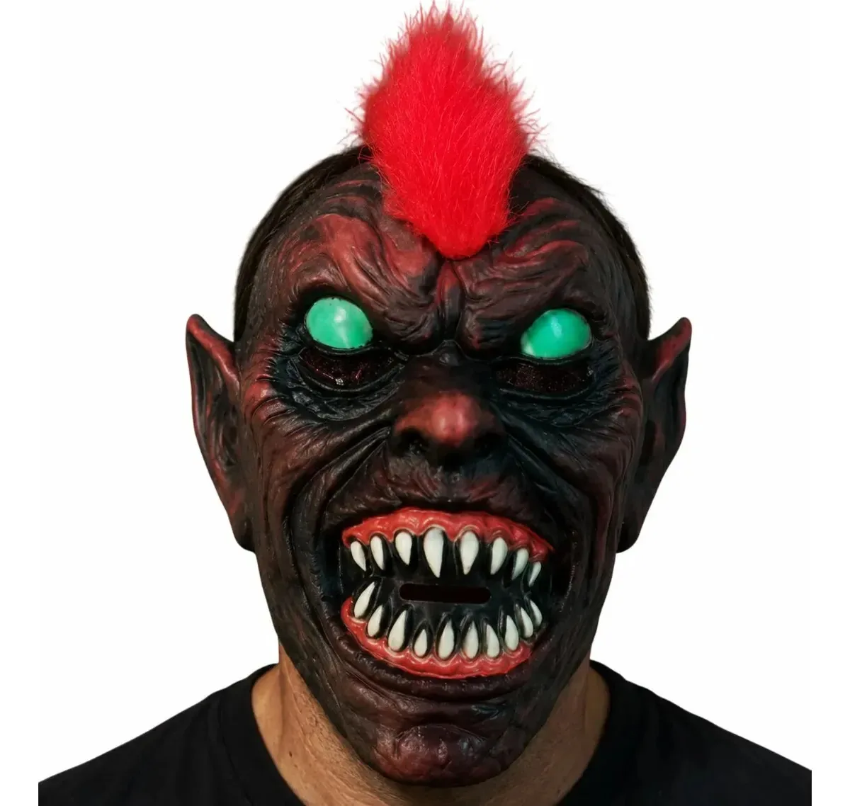 Máscara Halloween Monstro Cor Vermelho