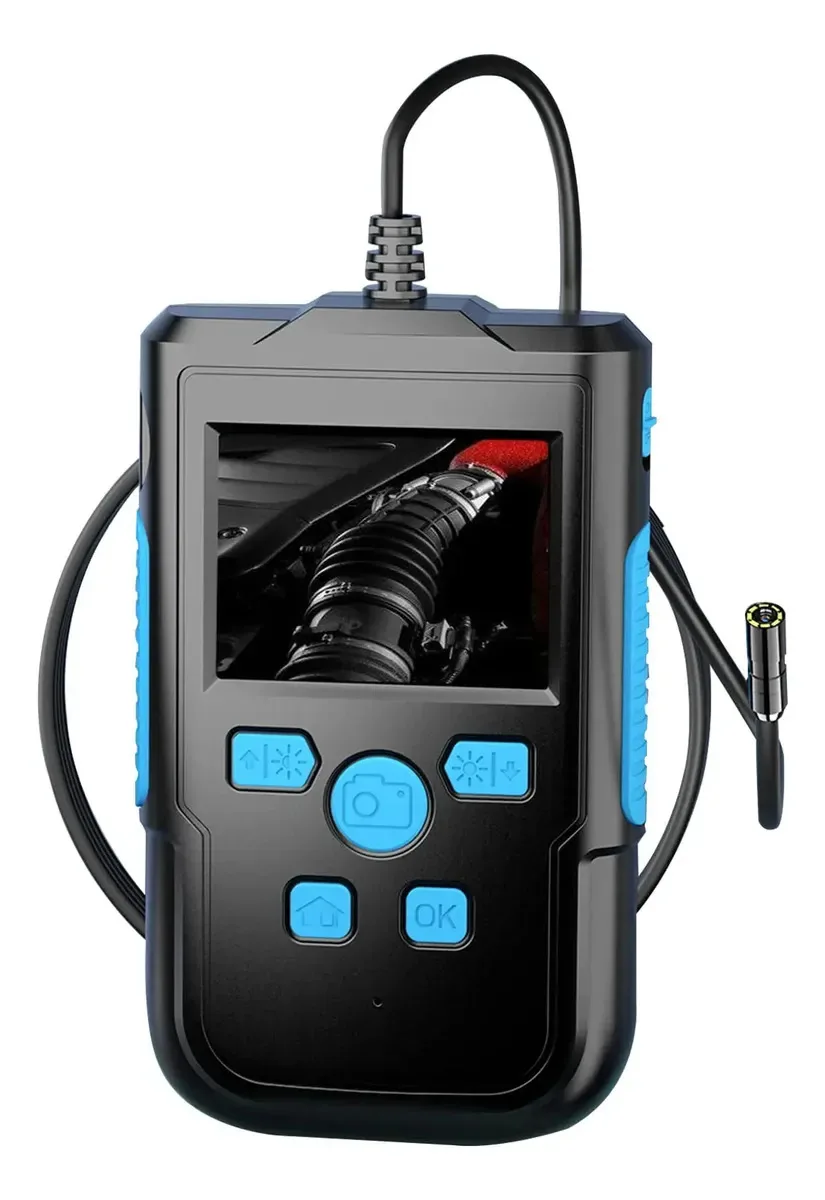 Máquina de endoscópio industrial Koofur Mini HD, câmera de inspeção de tubos industriais HD 1080p de 2,4 polegadas, usada para inspeção de tubos de drenagem e esgoto, 5 m, 8 mm