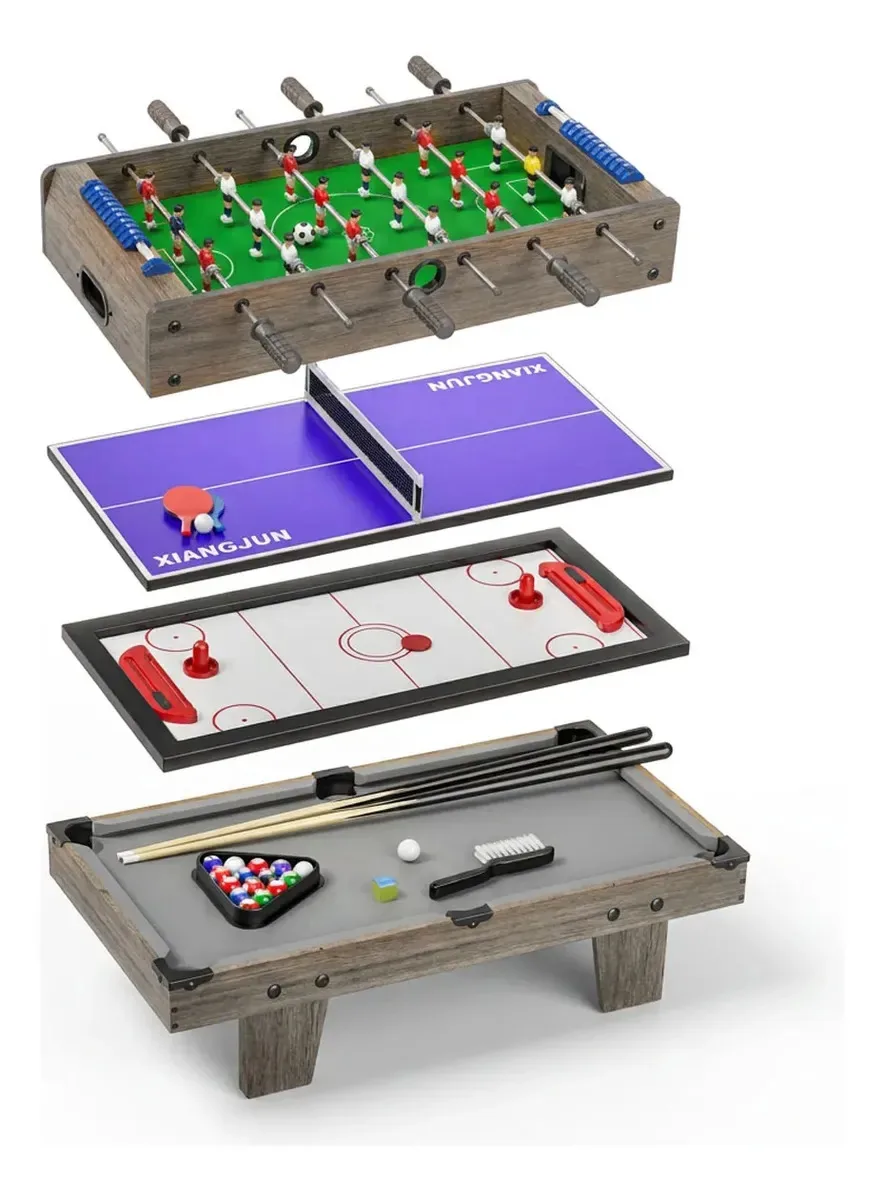 Mesa de jogo substituível Metegol + Pool + Ping Pong Otten Beige