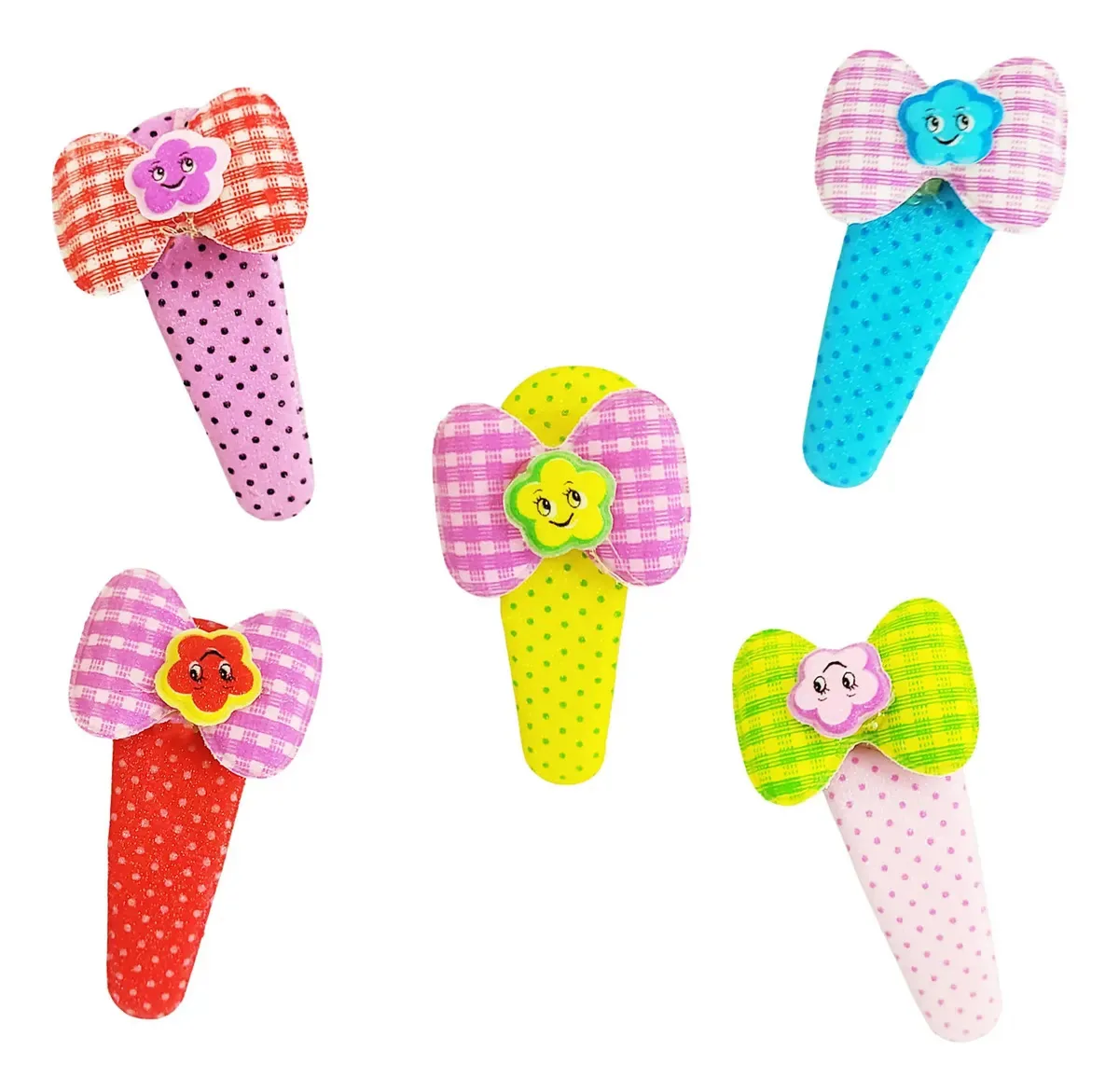 Fivelas Tic Tac Quadrille Bow Fivelas, pacote de cores variadas, X12 Stars Ribbon