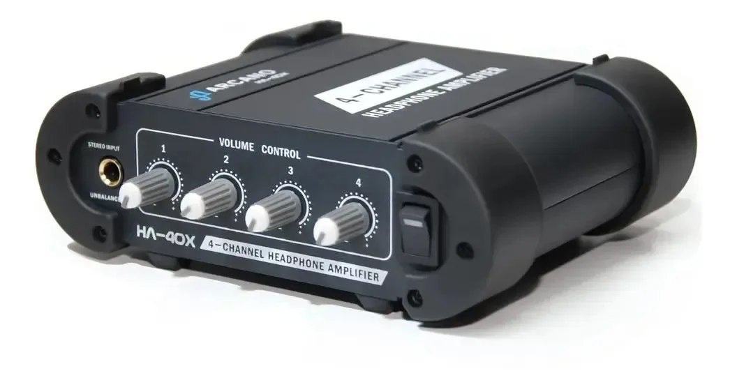 Pré-Amplificador de Fones Arcano HA-40X com 4 Canais para Estúdio
