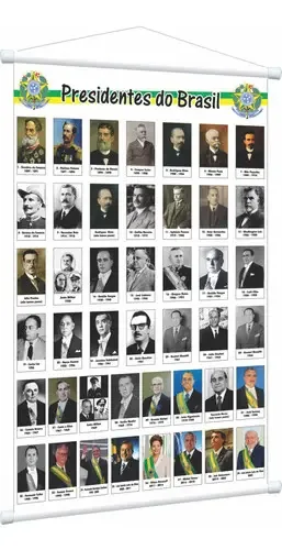 Banner Pedagógico Impresso Escolar Presidentes Do Brasil
