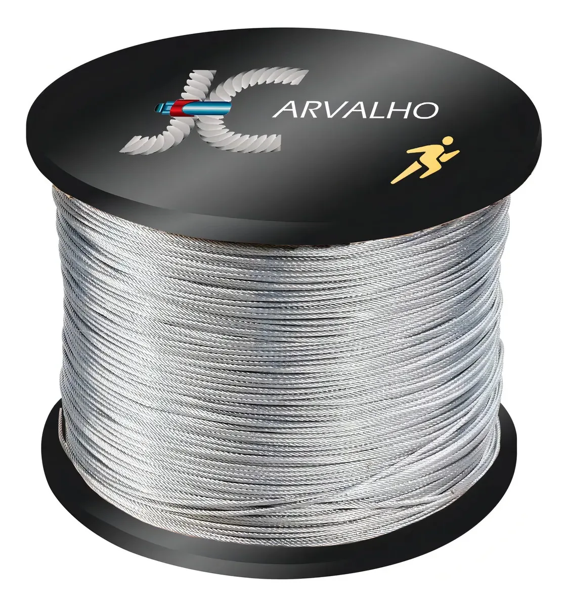 50 Metros Cabo De Aço Galvanizado 5/64 6x7 2mm Alma Aço