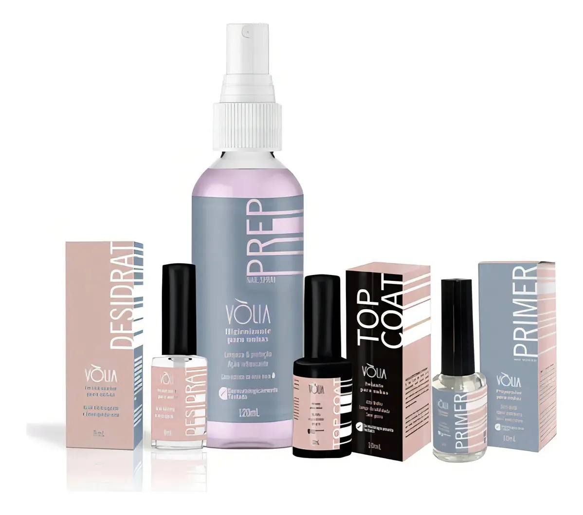 Kit Higienização E Preparação Unhas Em Gel Vlia